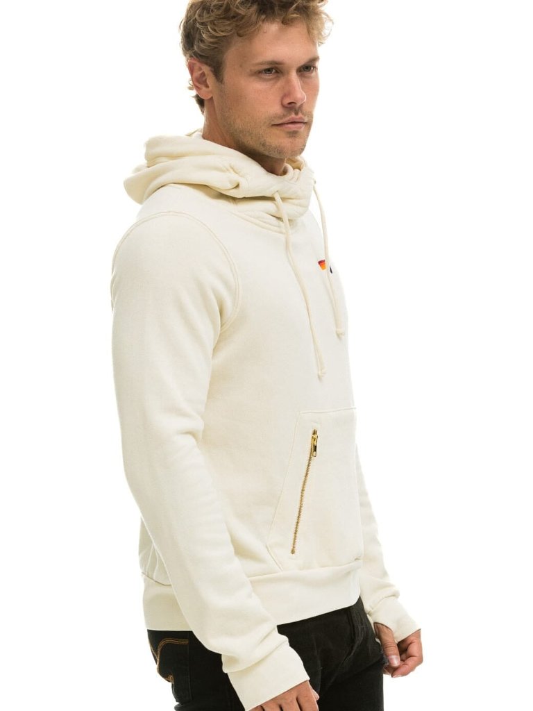 New Aviator Nation Sz S Ninja Pullover Hoodie Vintage White Unisex — image 3 of 7